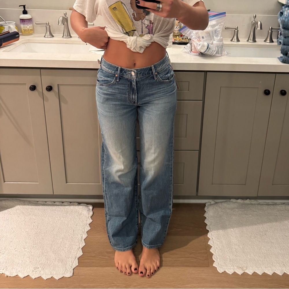 MOTHER Light Blue Straight Leg Jeans